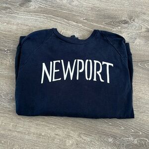 Kiel James Patrick Navy Newport Crew Sweatshirt-Size Small